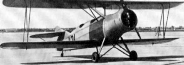 Een S-IX lesvliegtuig